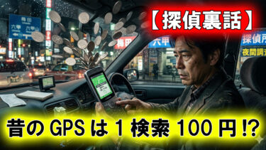 1検索100円の有料ガチャ！？GPSと格闘した昔の探偵調査